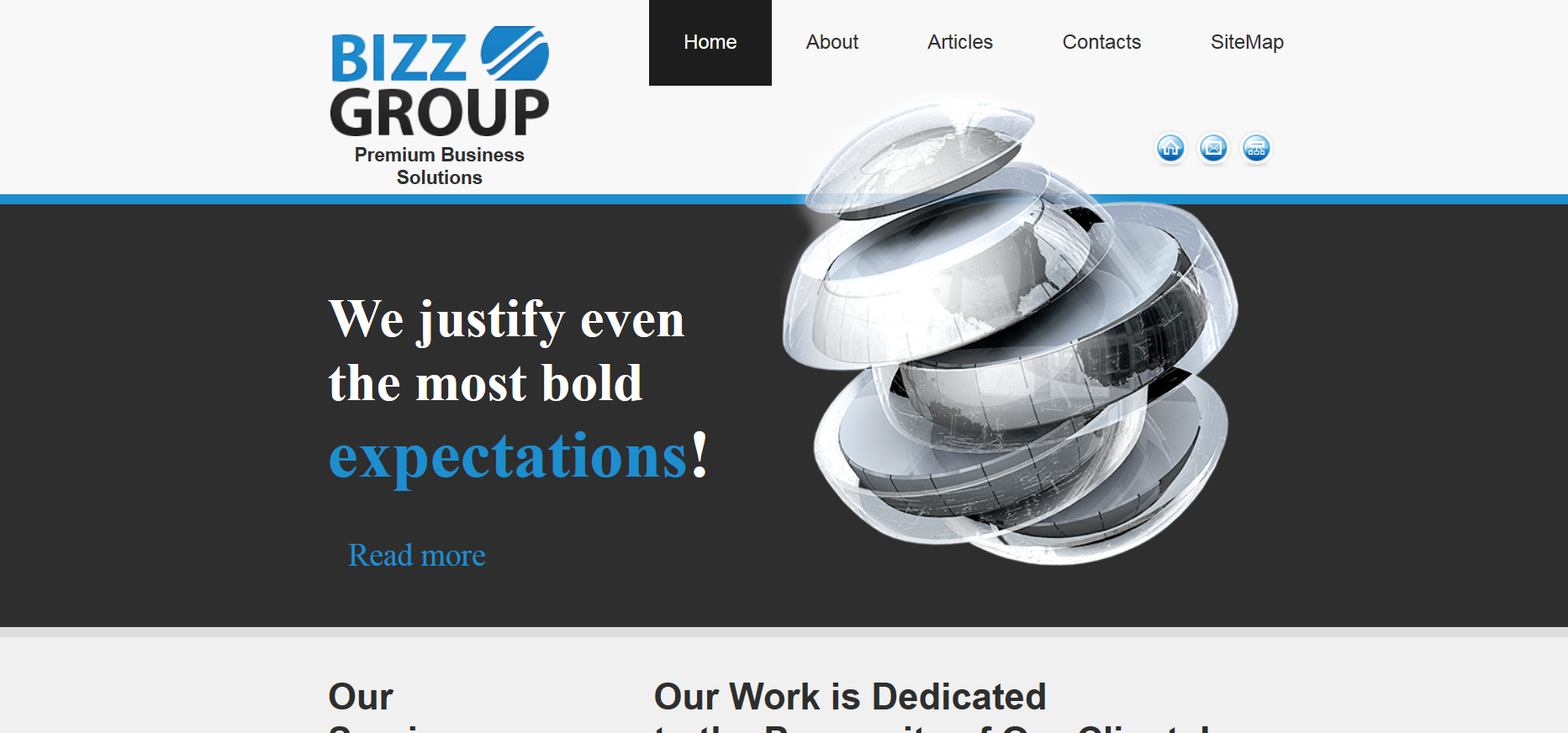 Шаблон сайта Бизнес №149