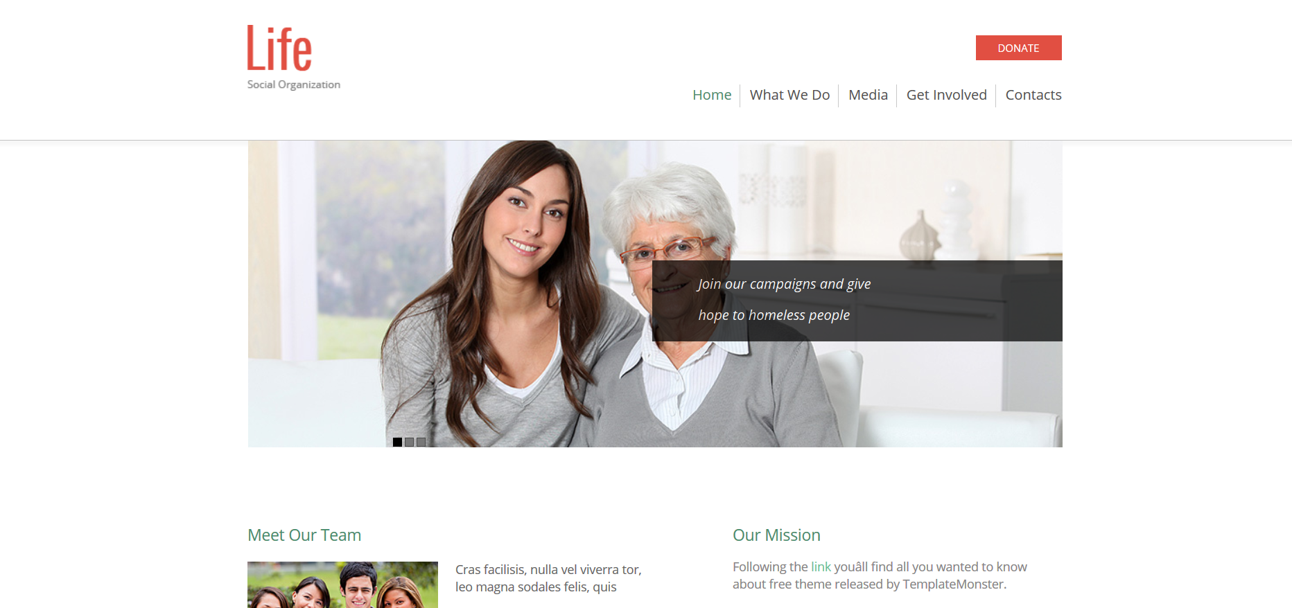 Шаблон сайта Семья №18