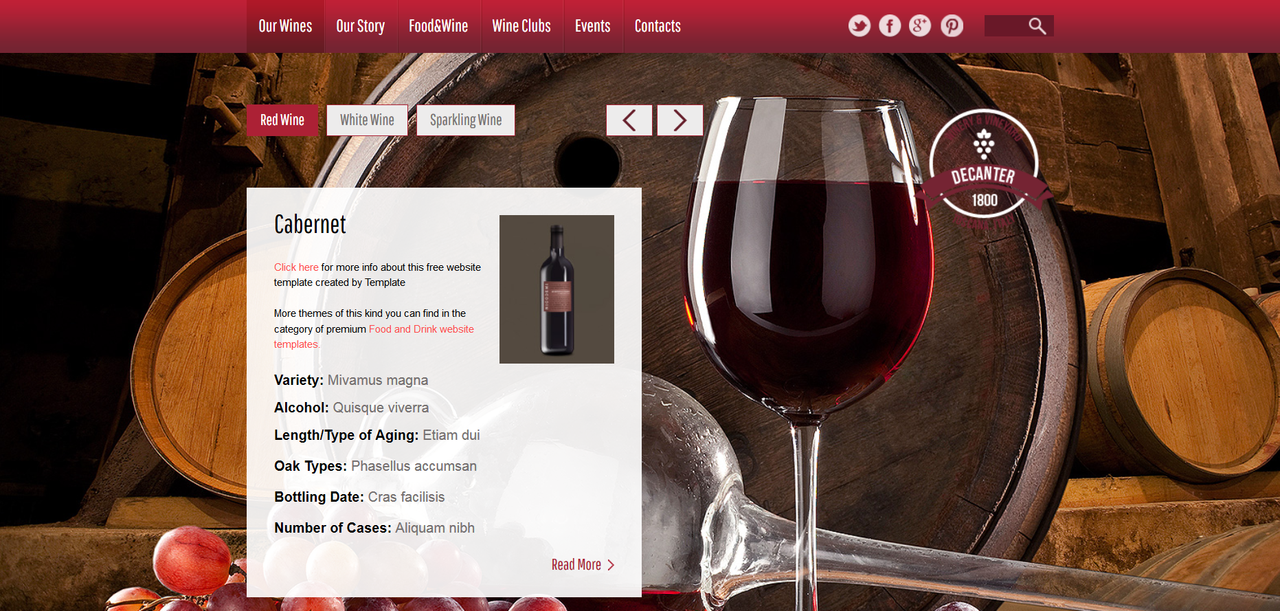 Шаблон сайта Кухня №28