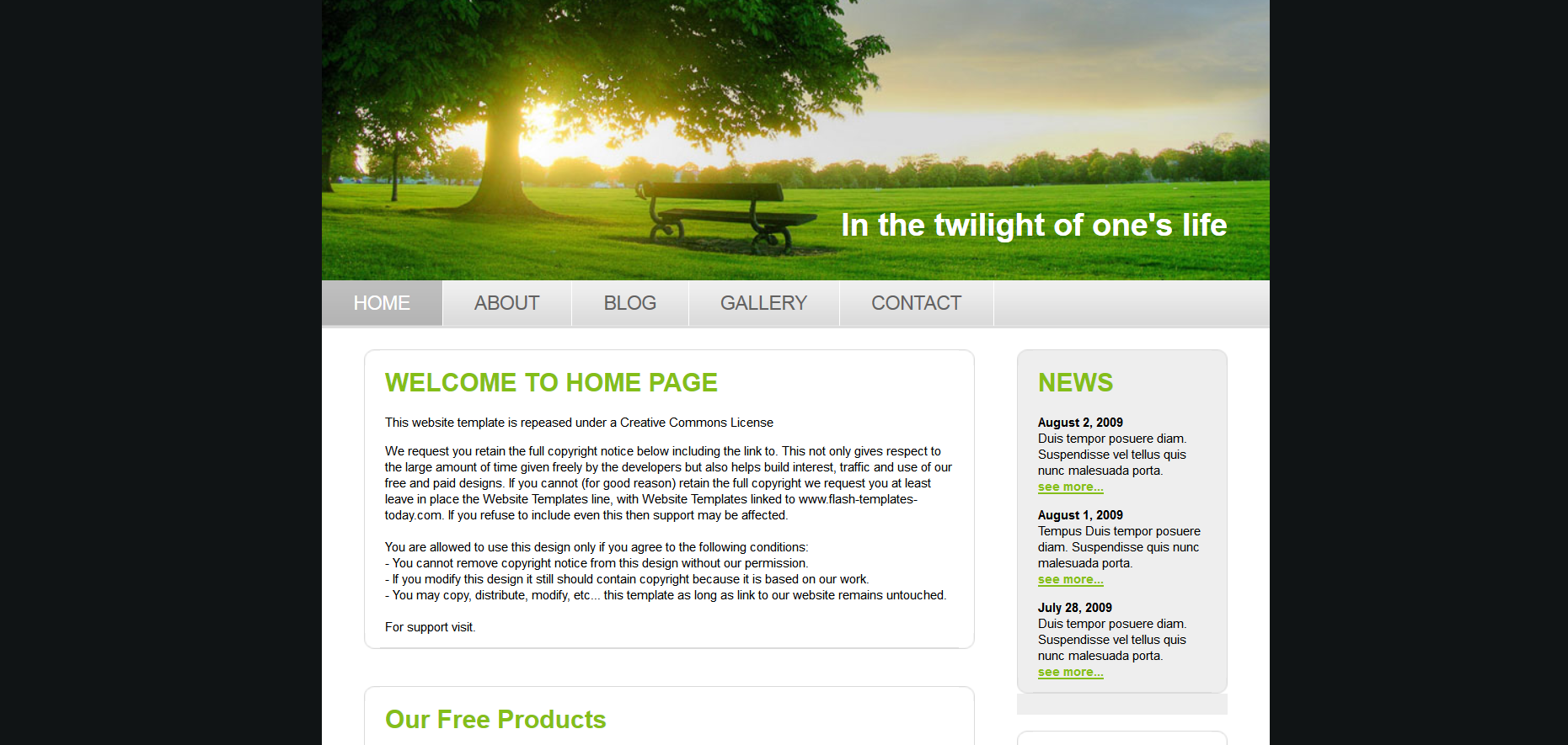 Шаблон сайта Персональные №254