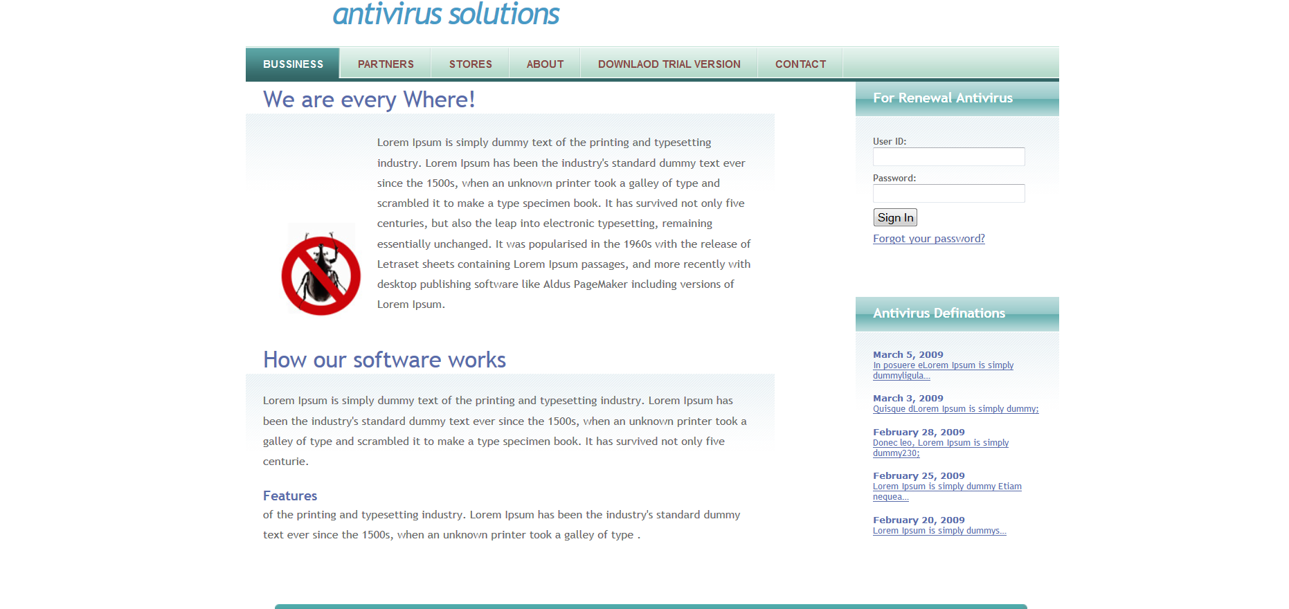 Шаблон сайта Софт №212