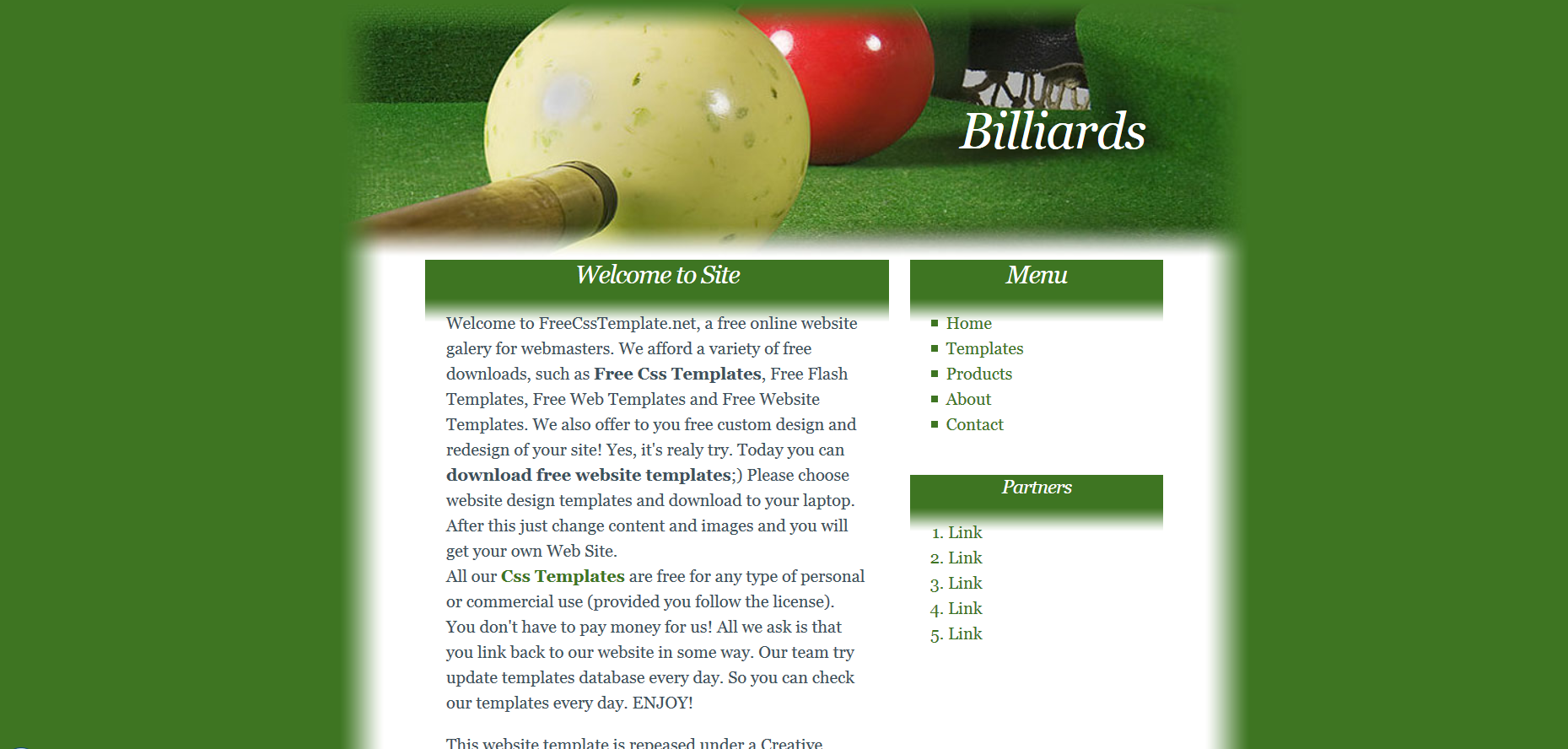 Шаблон сайта Спорт №247