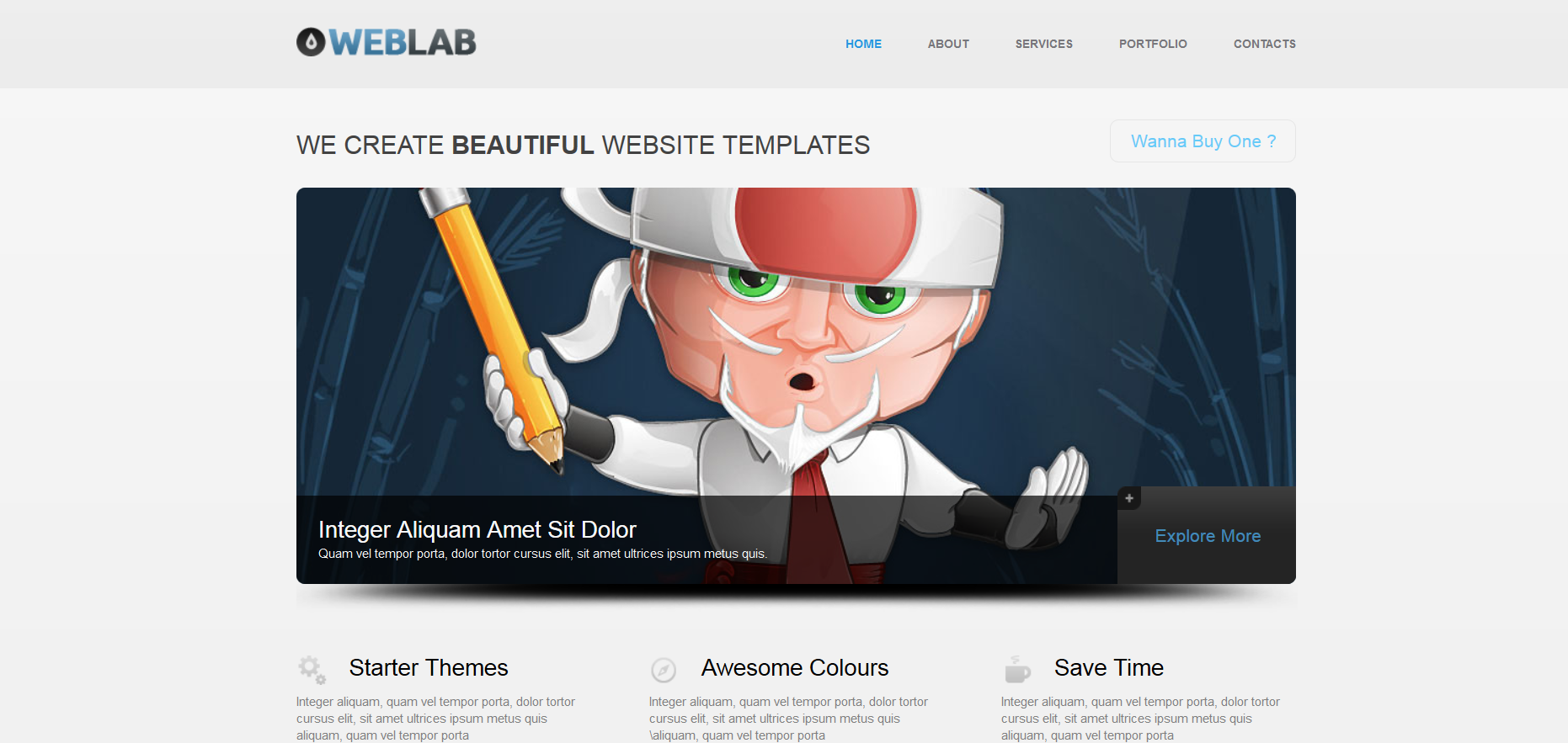 Шаблон сайта Веб №581